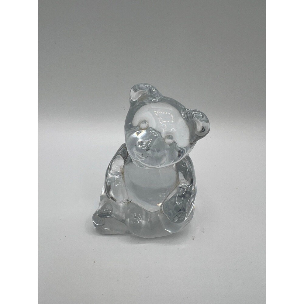 Vintage Princess House Crystal Bernie Bear Figurine Paperweight 813 Germany